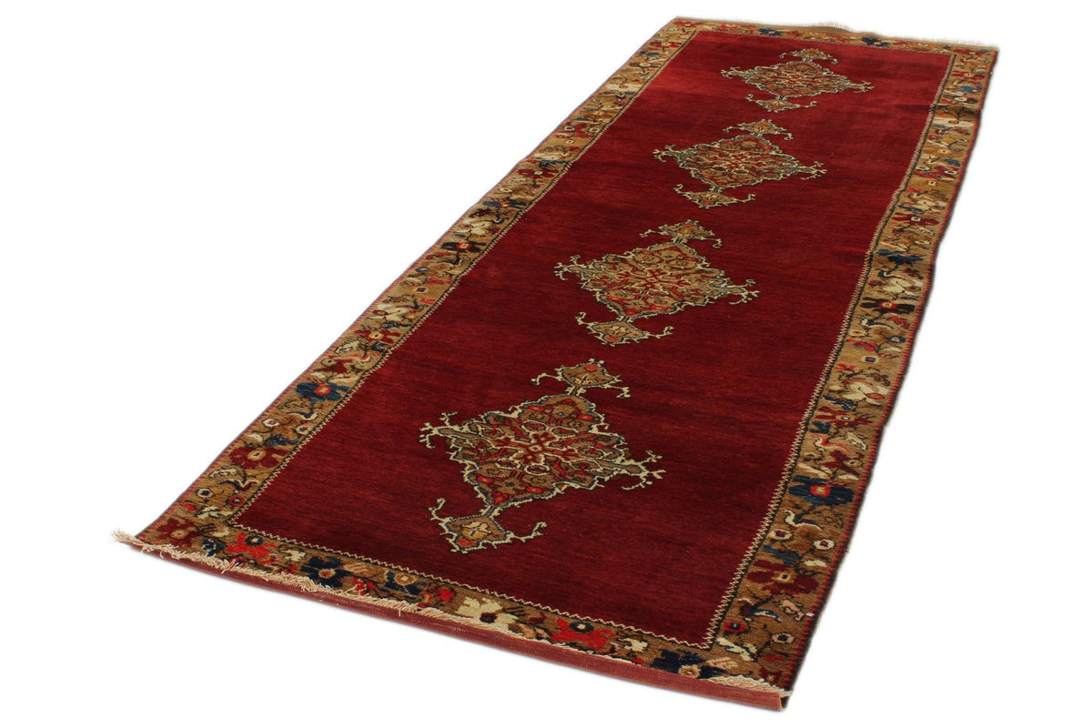 4x10 Red and Gold Turkish Tribal Runner