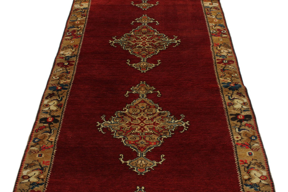 4x10 Red and Gold Turkish Tribal Runner