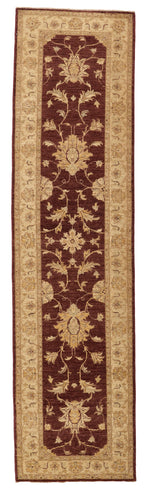 3x10 Brown and Ivory Turkish Traditional Runner