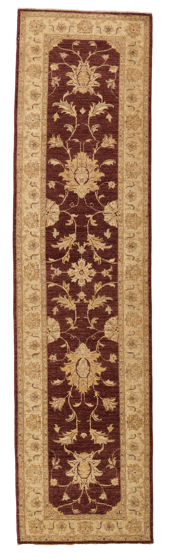3x10 Brown and Ivory Turkish Traditional Runner