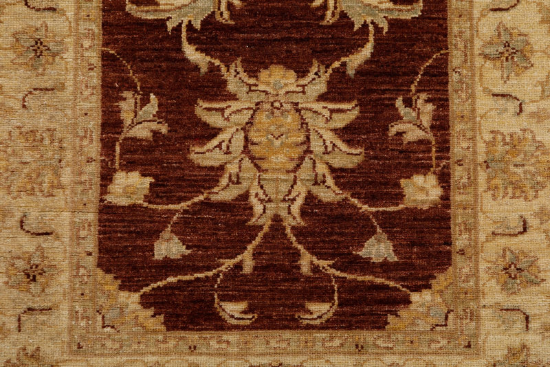 3x10 Brown and Ivory Turkish Traditional Runner