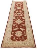 3x10 Brown and Ivory Turkish Traditional Runner