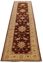 3x10 Brown and Ivory Turkish Traditional Runner