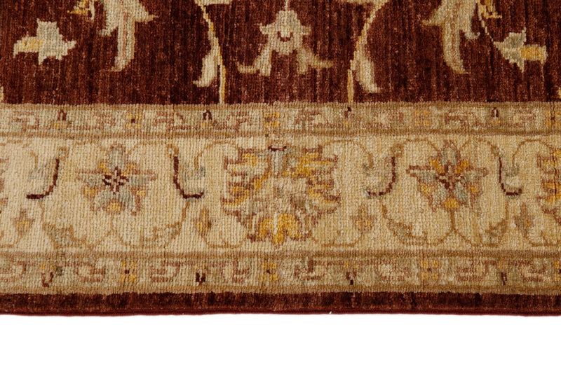 3x10 Brown and Ivory Turkish Traditional Runner
