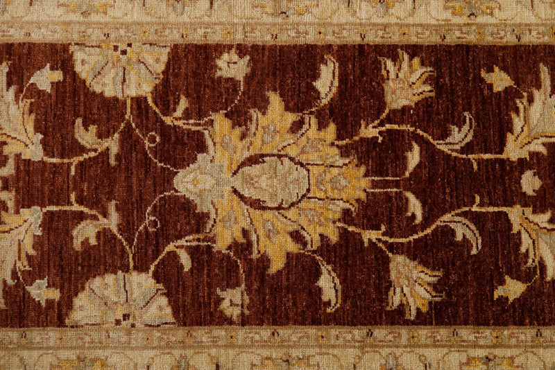 3x10 Brown and Ivory Turkish Traditional Runner