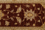 3x10 Brown and Ivory Turkish Traditional Runner
