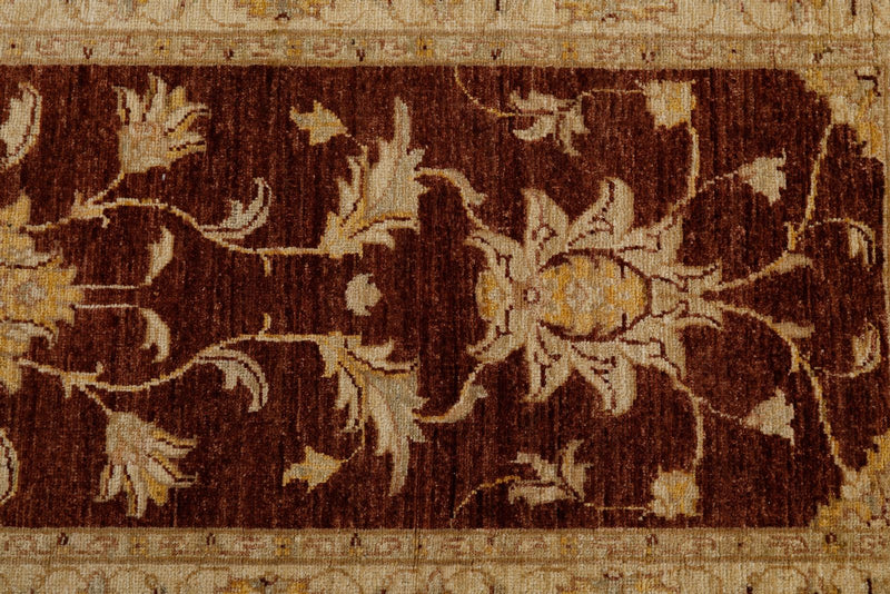 3x10 Brown and Ivory Turkish Traditional Runner