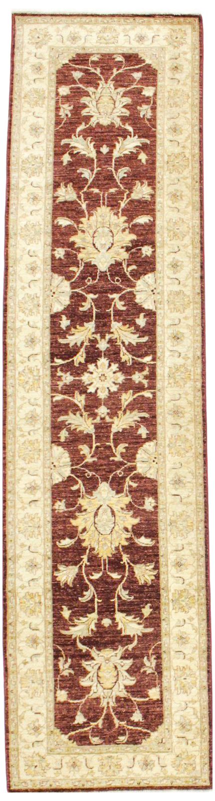 3x10 Brown and Ivory Turkish Traditional Runner