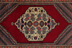 3x5 Red and Navy Turkish Traditional Rug