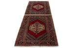 3x5 Red and Navy Turkish Traditional Rug