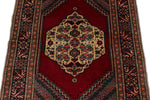 3x5 Red and Navy Turkish Traditional Rug