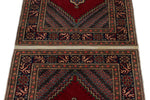 3x5 Red and Navy Turkish Traditional Rug