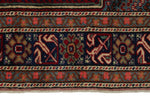 3x5 Red and Navy Turkish Traditional Rug