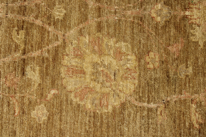 3x9 Brown and Pink Modern Contemporary Runner