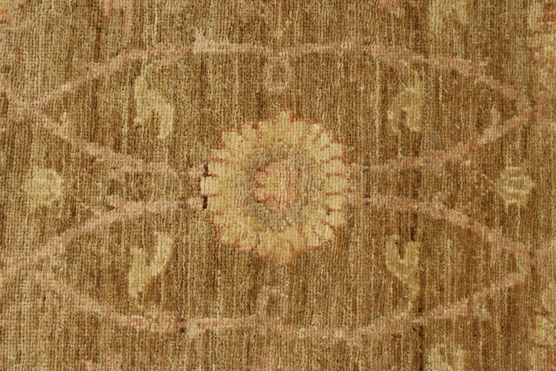 3x9 Brown and Pink Modern Contemporary Runner