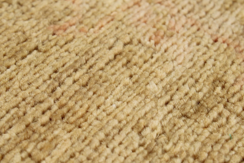 3x9 Brown and Pink Modern Contemporary Runner