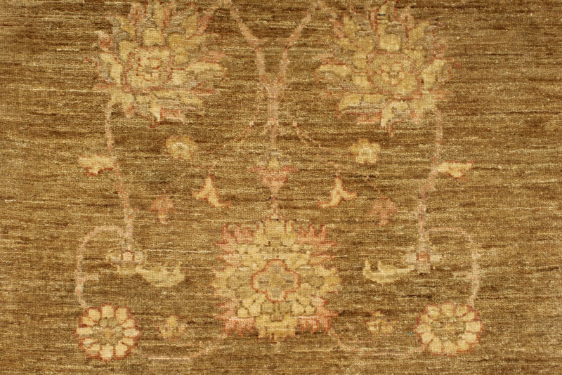 3x9 Brown and Pink Modern Contemporary Runner