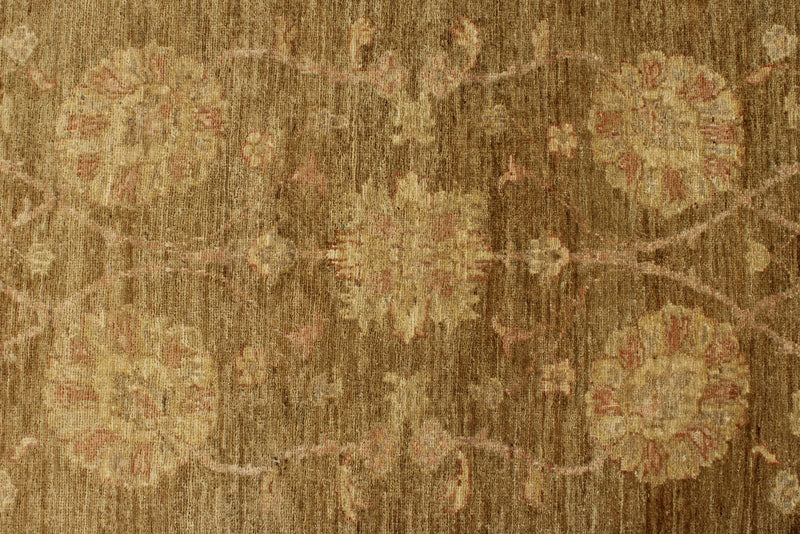 3x9 Brown and Pink Modern Contemporary Runner