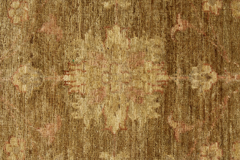 3x9 Brown and Pink Modern Contemporary Runner