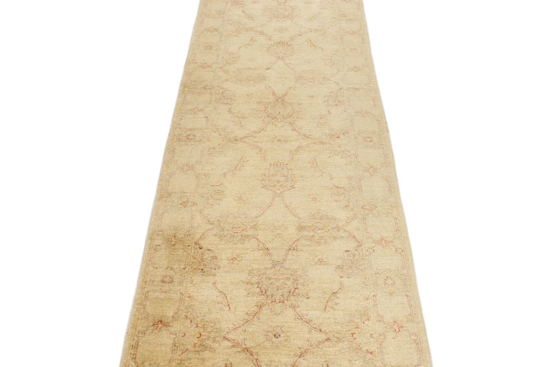 2x8 Ivory Turkish Oushak Runner