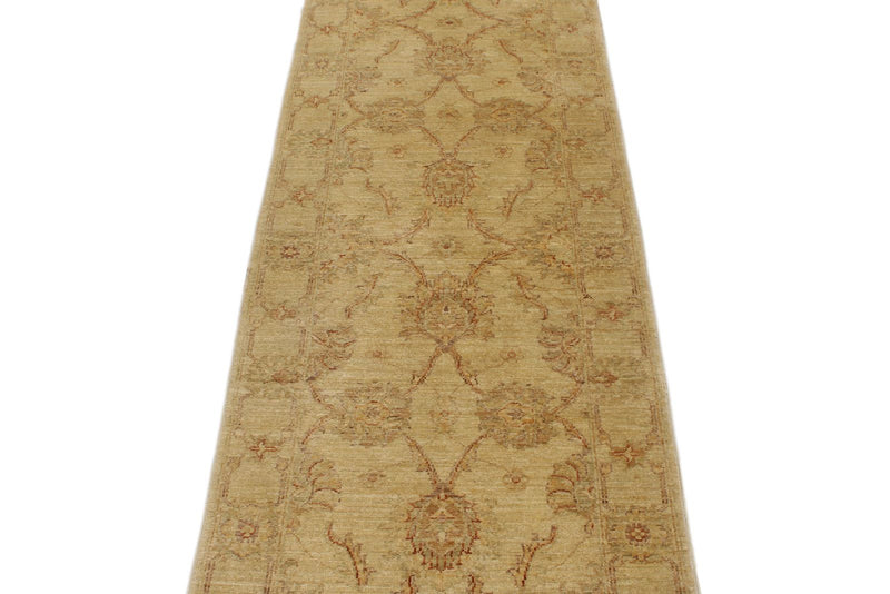 2x8 Ivory Turkish Oushak Runner