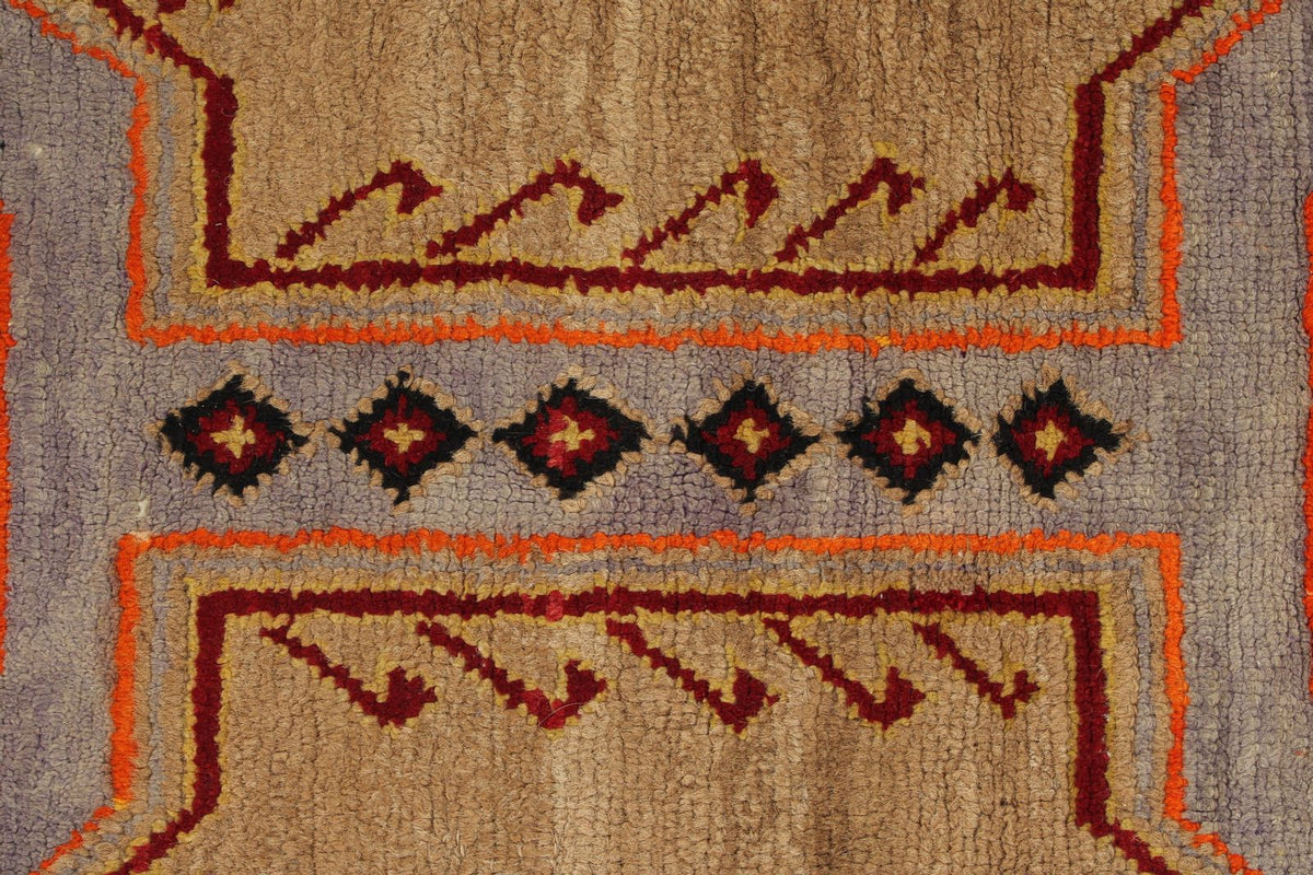 4x13 Brown and Red Turkish Tribal Runner