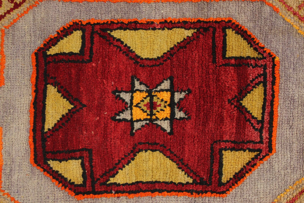 4x13 Brown and Red Turkish Tribal Runner