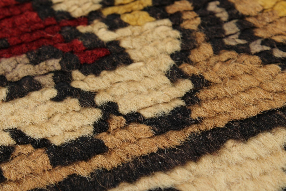 4x13 Brown and Red Turkish Tribal Runner