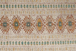 4x6 Ivory and Ivory Anatolian Tribal Rug