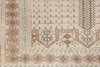 4x6 Ivory and Ivory Anatolian Tribal Rug