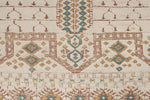 4x6 Ivory and Ivory Anatolian Tribal Rug