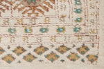 4x6 Ivory and Ivory Anatolian Tribal Rug