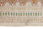 4x6 Ivory and Ivory Anatolian Tribal Rug