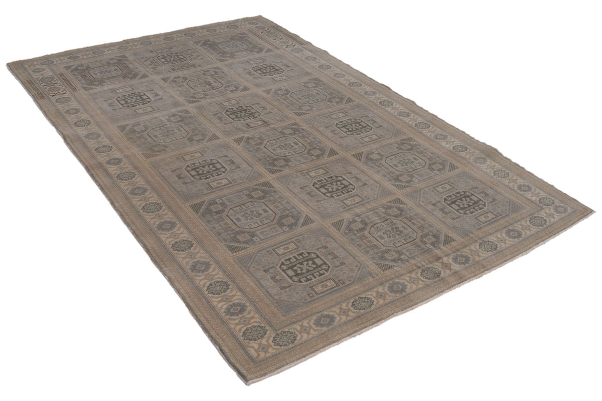 5x7 Multicolor and Ivory Turkish Traditional Rug