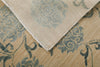 3x10 Ivory and Blue Traditional Rug