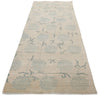 3x10 Ivory and Blue Traditional Rug