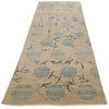 3x10 Ivory and Blue Traditional Rug