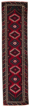 3x10 Red and Navy Anatolian Tribal Runner