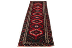 3x10 Red and Navy Anatolian Tribal Runner