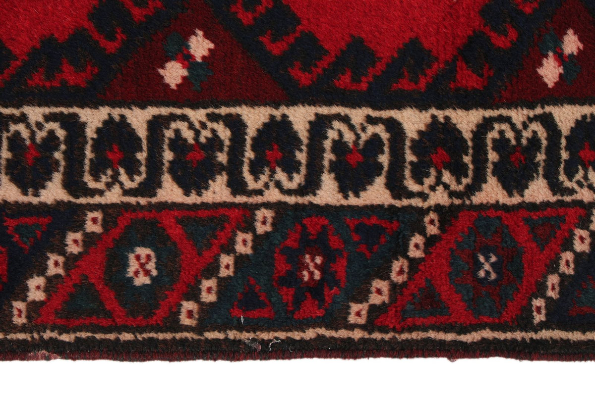 3x10 Red and Navy Anatolian Tribal Runner