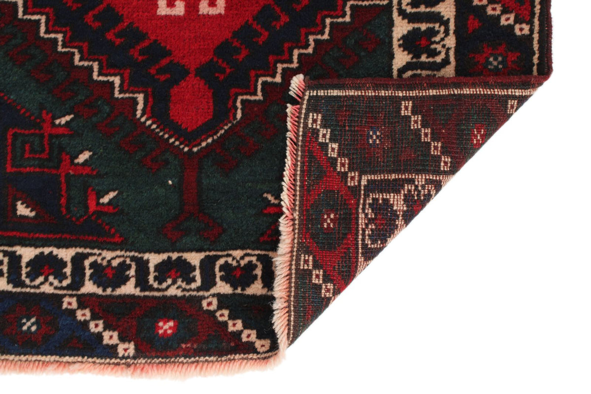 3x10 Red and Navy Anatolian Tribal Runner