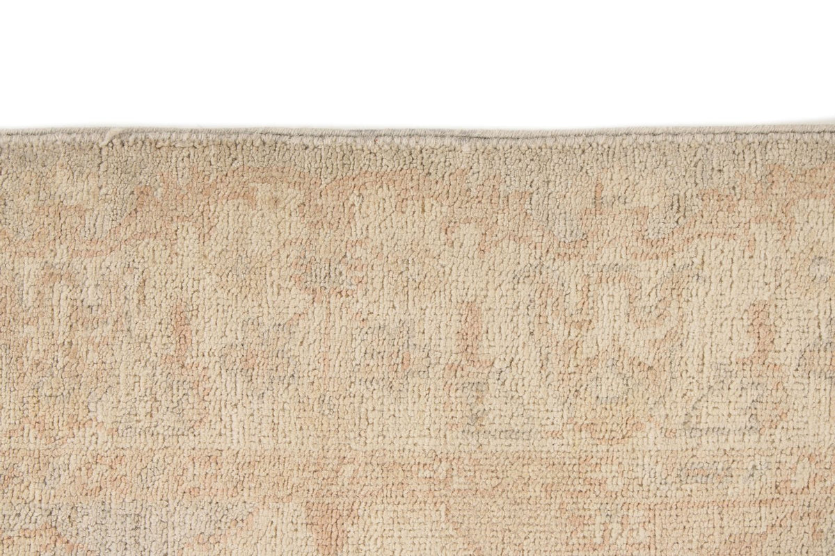 4x6 Off White and Blue Turkish Oushak Rug