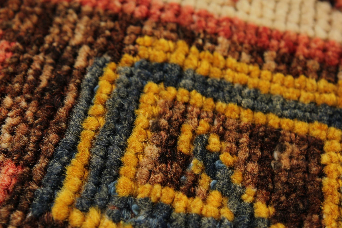 4x14 Red and Brown Turkish Tribal Runner