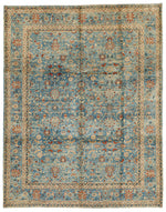 9x12 Blue and Light Blue Traditional Rug