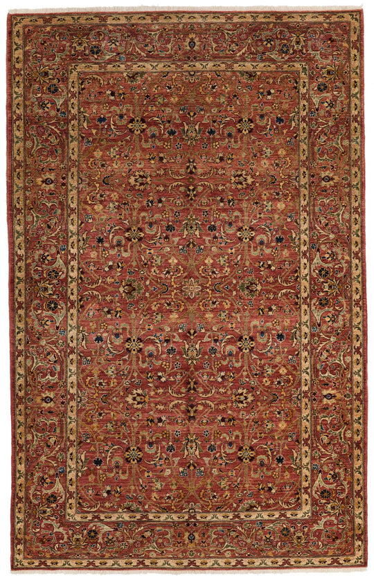 5x8 Rust Anatolian Traditional Rug