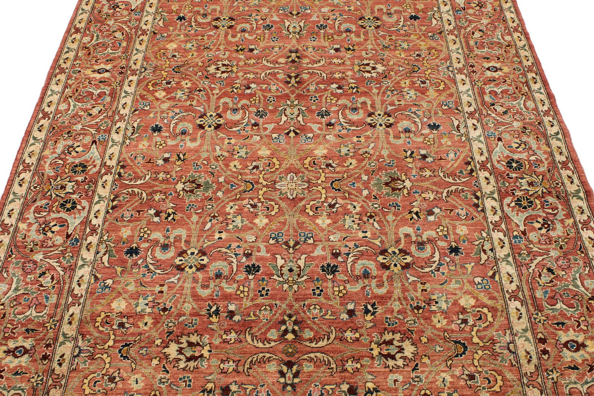 5x8 Rust Anatolian Traditional Rug