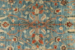 5x8 Red and Blue Traditional Rug