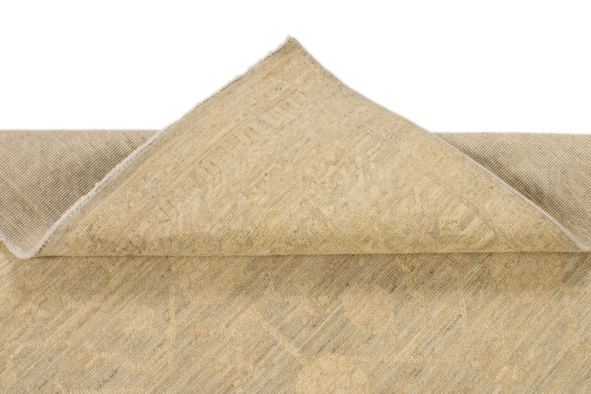 5x12 Gray and Ivory Turkish Tribal Runner