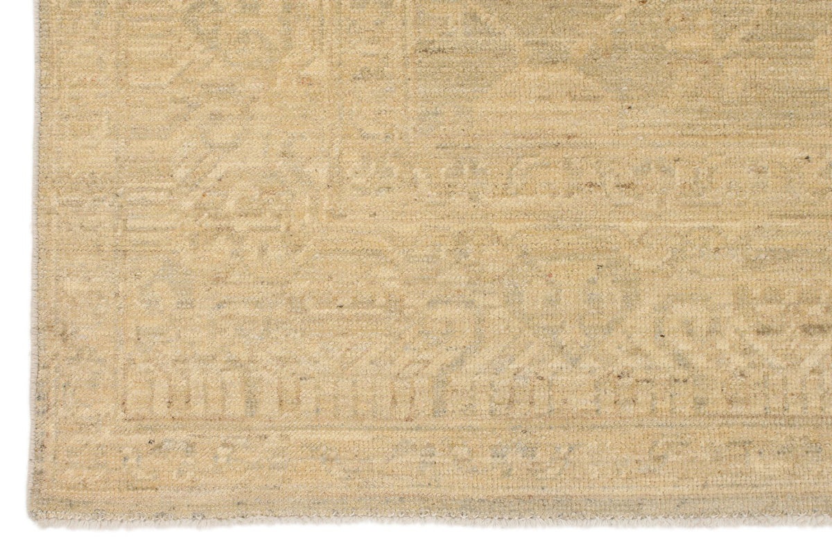 5x12 Gray and Ivory Turkish Tribal Runner