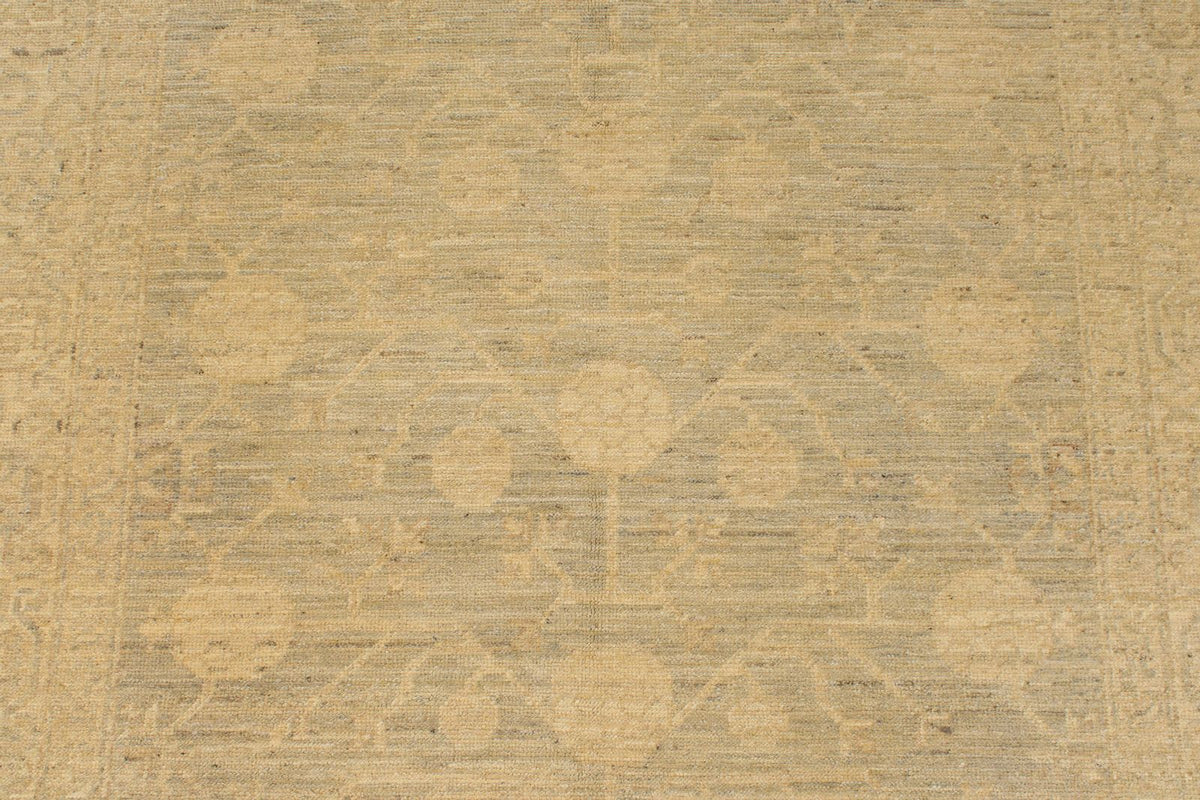 5x12 Gray and Ivory Turkish Tribal Runner